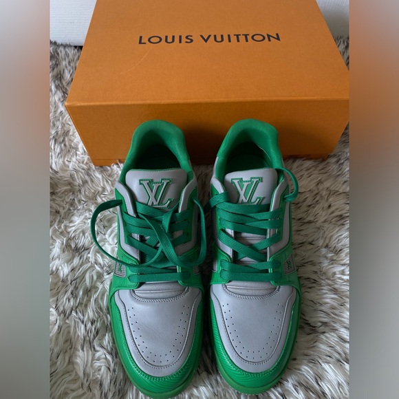 Louis Vuitton authentic men’s trainer 'Green Grey' 1AA6VF - Picture 6 of 8